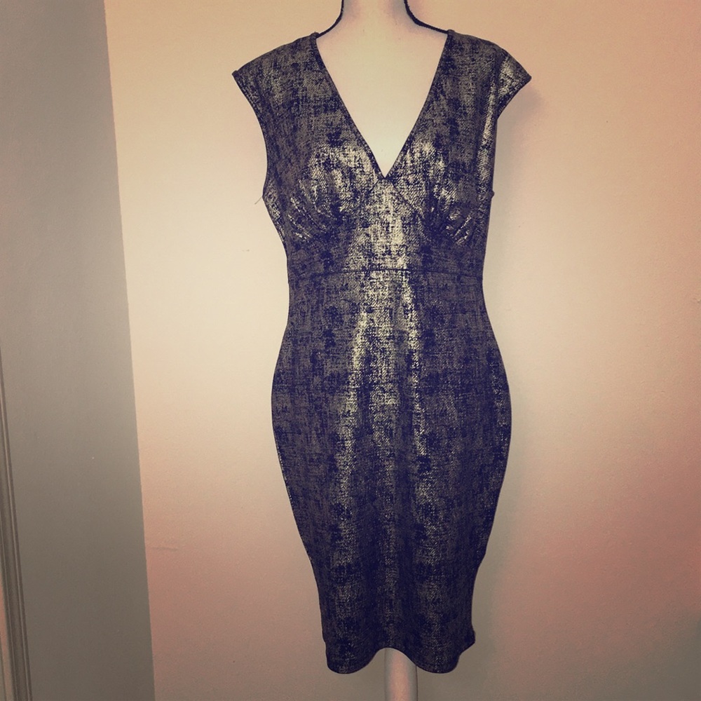 Black and Gold Party Dress